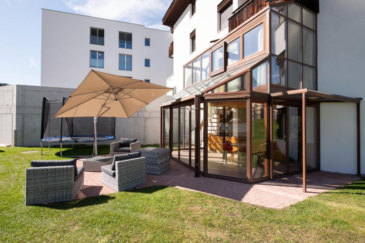 Agrimonia - 5,5-Zi Duplex Wohnung Bis 9 Personen Mit Eigenem Garten Davos Extérieur photo